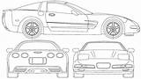Corvette Chevrolet Blueprints C3 2000 C5 Outline Cars Coloring Derby Pinewood Coupe C6 Car Blueprint Google Embroidery Search Pages Templates sketch template