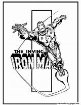 Comic Iron Man Coloring Book Invincible Pages Printable sketch template