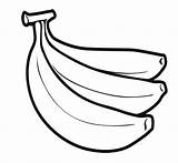 Bananas Apples Frutas Bestcoloringpagesforkids Alimentos Vegetal Coloringhome Platano Clipartbest Molde Escolha Pasta sketch template