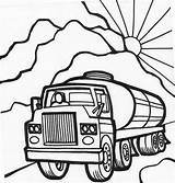Tanker Peterbilt Clipartmag sketch template