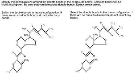 solved identify  configurations   double bonds cheggcom