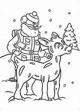 Rudolph Reindeer Renna Babbo Nase Roten Colorat Renne Reno Nosed Naso Rentier Nariz Glace Cucciolo Ausmalen P01 Nez Rudolf Planse sketch template