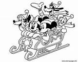 Mickey Coloring Mouse Christmas Disney Pages Winter Friends Printable Minnie Drawing 6bb3 Color Kids Print Sleigh Merry Colors Getcolorings Cartoon sketch template
