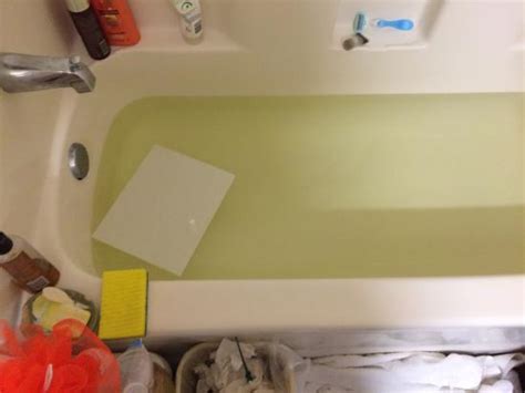 did someone pee in the bathtub picture of extended stay america