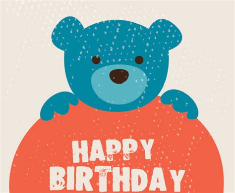 cute birthday card vector art graphics freevectorcom