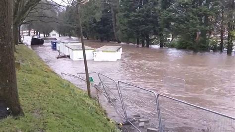 watch flooding in south wales due to storm dennis metro video
