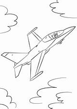Aereo Caccia F16 Jets Pilot sketch template