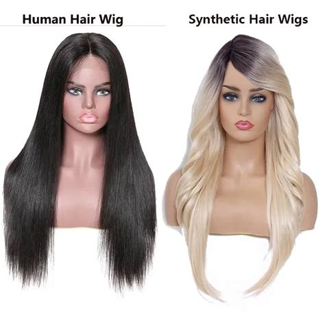 differences    types  hair wigs natural  synthetic wigs