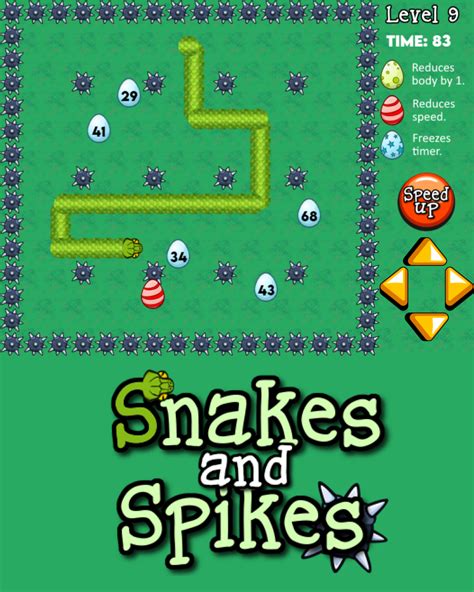 snakes  spikes educational games  kids ordering numbers spike