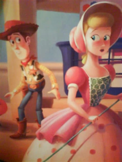 toystory woody and bo peep in toy story storybook