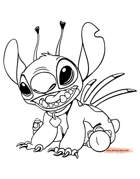 gambar lilo stitch printable coloring pages disney book elvis