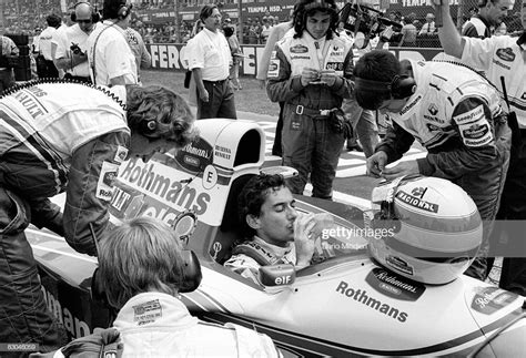 Brazilian Formula 1 Race Car Driver Ayrton Senna Is