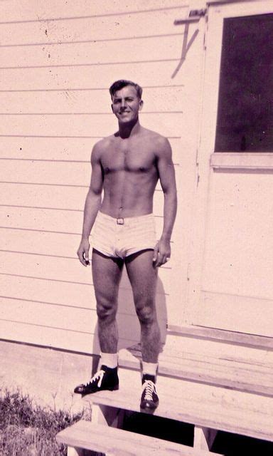 Vintage Photo World War 2 1940s Soldier Shirtless In