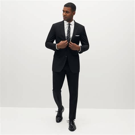 mens black suit suitshop