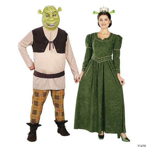 Adults Shrek And Princess Fiona Couples Costumes