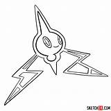 Pokemon Rotom Draw Step Sketchok sketch template