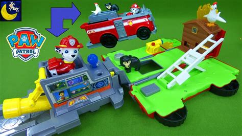 Paw Patrol Fire Truck Toys Transforming Ride N Rescue