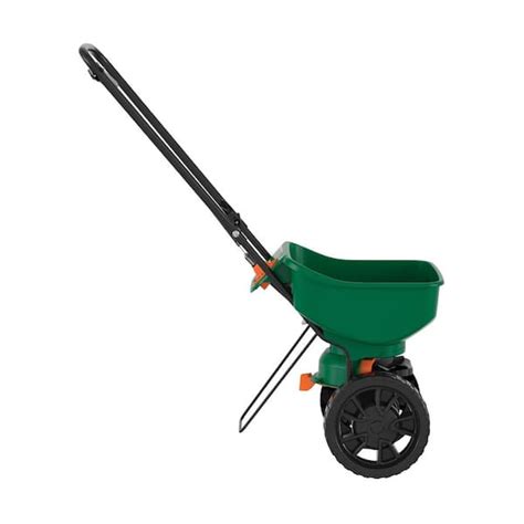 scotts turf builder edgeguard mini  broadcast spreader  seed fertilizer  ice melt