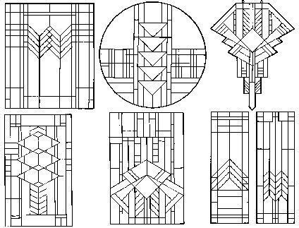 mission style stained glass patterns stained glass pattern book