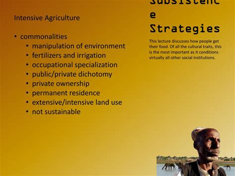 subsistence strategies powerpoint    id