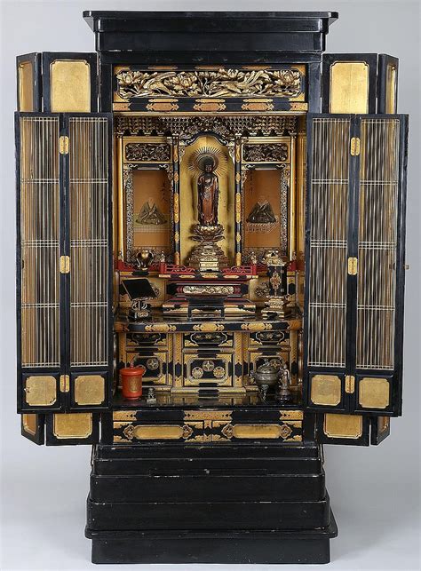 sold  auction large japanese butsudan shrine