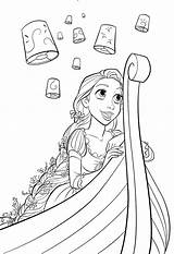 Coloring Rapunzel Pages Baby Getcolorings Tangled sketch template