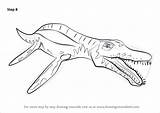 Liopleurodon Drawing Tutorials sketch template