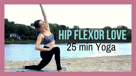 min hip flexor stretch yoga vinyasa yoga   hips psoas