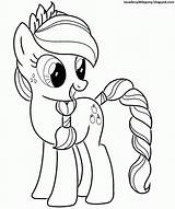 Pony Ponis Applejack Unicornios Visitar Niños sketch template