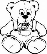 Teddy Bear Coloring Pages Printable Color Bears Birthday Technosamrat Sheets sketch template
