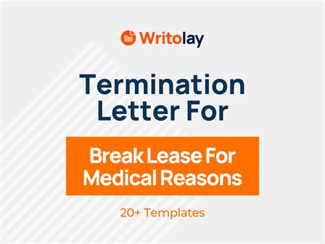 sample letter  break lease  medical reasons  writolay