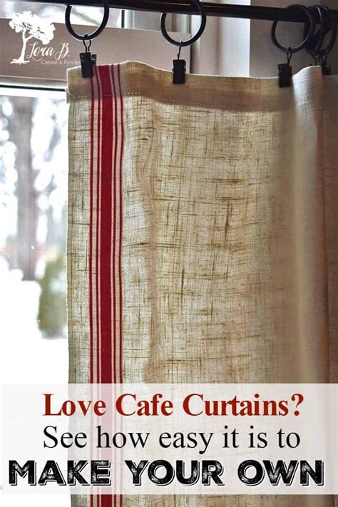 easy diy cafe curtains lora bloomquistcreate ponder