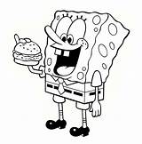 Spongebob Getcolorings Squarepants sketch template