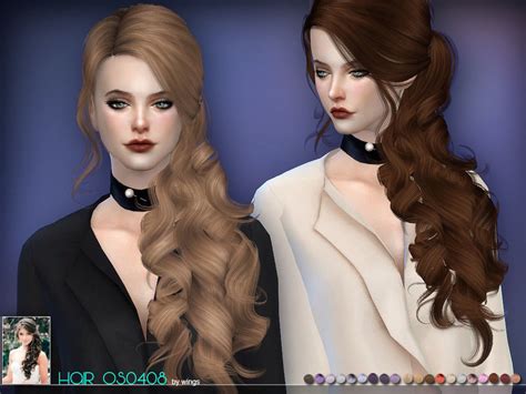 The Sims Resource Wings Os0408 F ~ Sims 4 Hairs