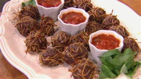 Spaghetti And Meatball Meatballs With Marinara Rachael Ray Show