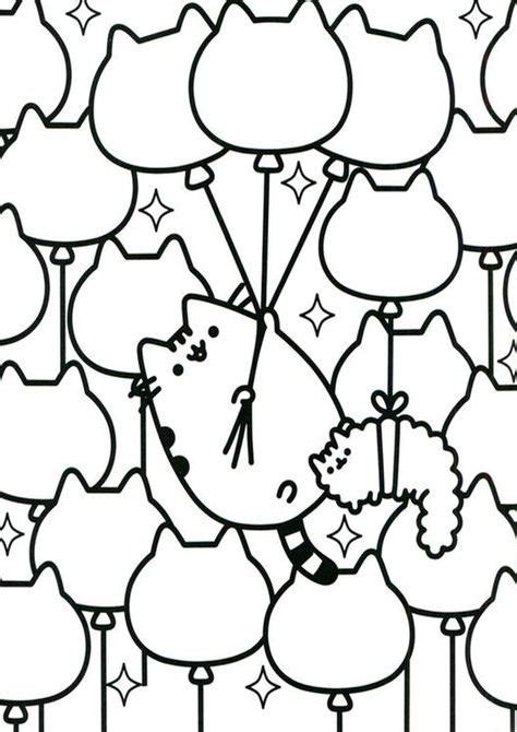easy  print pusheen coloring pages   pusheen coloring