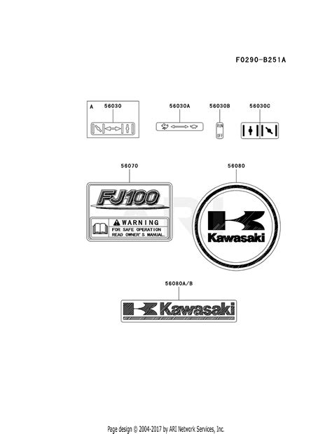 kawasaki fjd bs  stroke engine fjd parts diagram  label