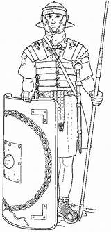Roman Coloring Soldier Rome Elite Pages Equipments His Print Ancient Netart Color Popular sketch template