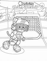 Hockey Coloring Pages Goalie Nhl Skate Logo Ice Player Getcolorings Printable Color Colori Popular Print sketch template