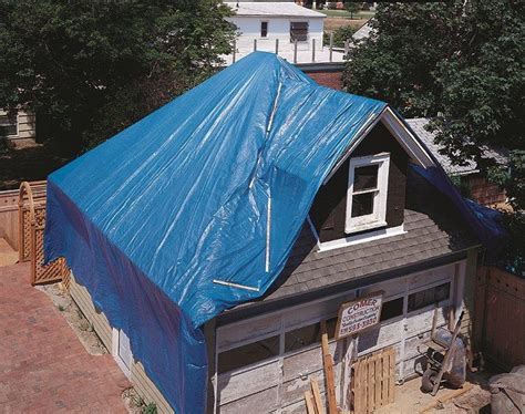 blue tarp  house image mazer wholesale
