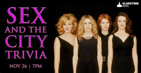 sex and the city trivia night