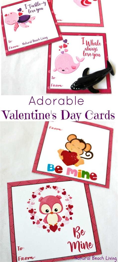 preschool valentines day cards  printable cards kids