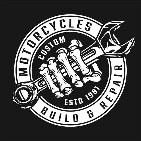 motorcycle creative bike logo design bmp