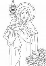 Clare Religious sketch template