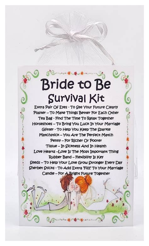 bride survival kit poem  printable printable templates