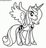 Pony Little Luna Colorear Para Dibujos Princesa Princess Coloring Pages La Imagui Unicorn Ponies sketch template