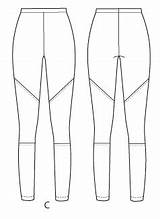 Leggings Template Fashion Coloring Sketch Pages Templates sketch template