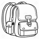 Clipart Backpack Bag Outline School Clipartmag sketch template
