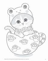 Kitten Teacup Ausmalbilder Katjes Malvorlagen Schattig Schattige Herbst Igel Frisch Niedliche Kitty Katzen Zeichnung Kostenlos Coloriage Kayomi Harai Pintar Mandalas sketch template