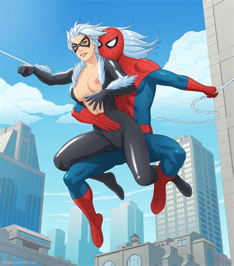 spiderman and black cat hentai